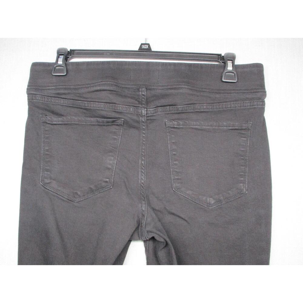 Old Navy Rockstar Black 15oz Distressed Raw Hem Jeggings Womens Size 14P - Picture 10 of 12